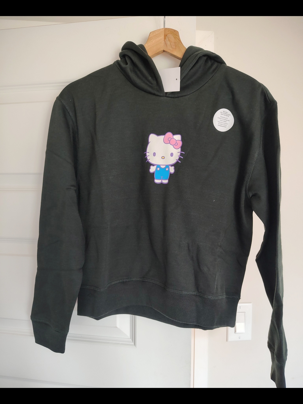 Black Hello Kitty Graphic Hoodie Sweatshirt - Women